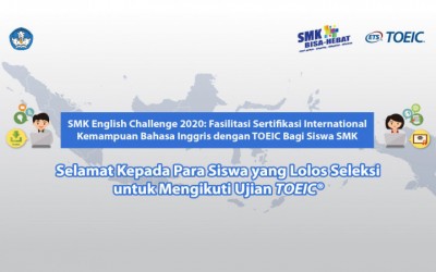 Lima Siswa SMKN 9 Peroleh Sertifikasi SMK English Challenge 2020